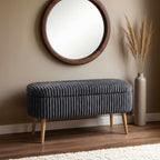 Oslo Linen - Pouf - Toscano Anthracite