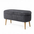 Oslo Linen - Pouf - Toscano Anthracite