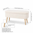 Oslo Linen - Puf - Toscano Crema