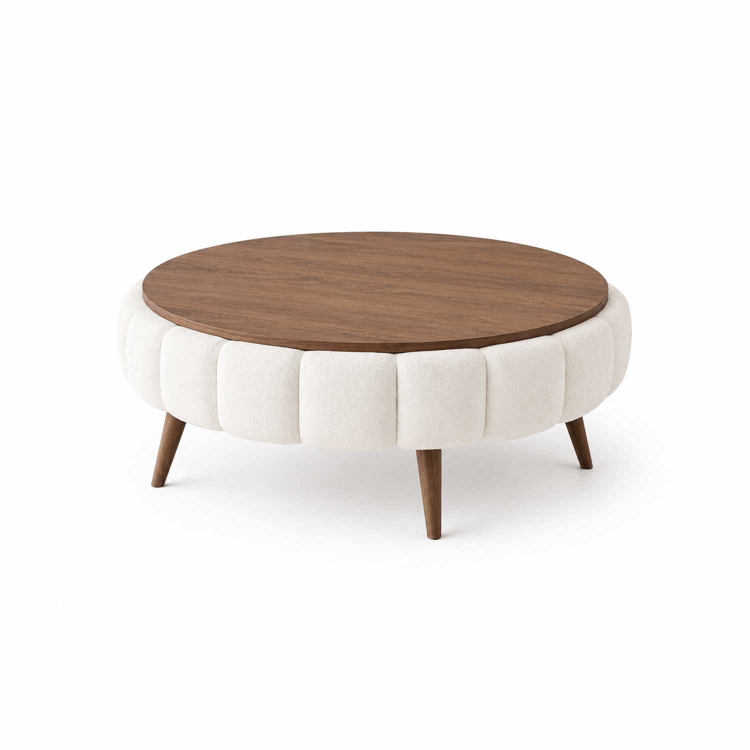 Yuvarlak - Table Basse - Blanc