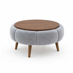 Papatya 60 - Table Basse - Gris/Walnut