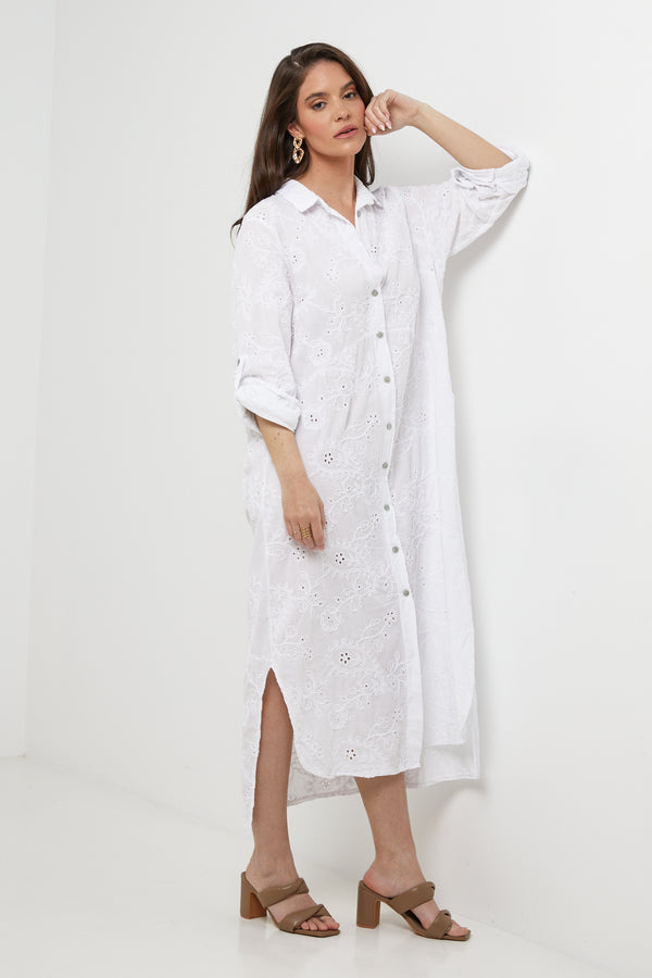 Robe - Blanc - Femme