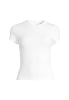 Defined Rib Tee - White