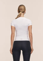 Defined Rib Tee - White