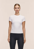 Defined Rib Tee - White