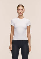 Defined Rib Tee - White