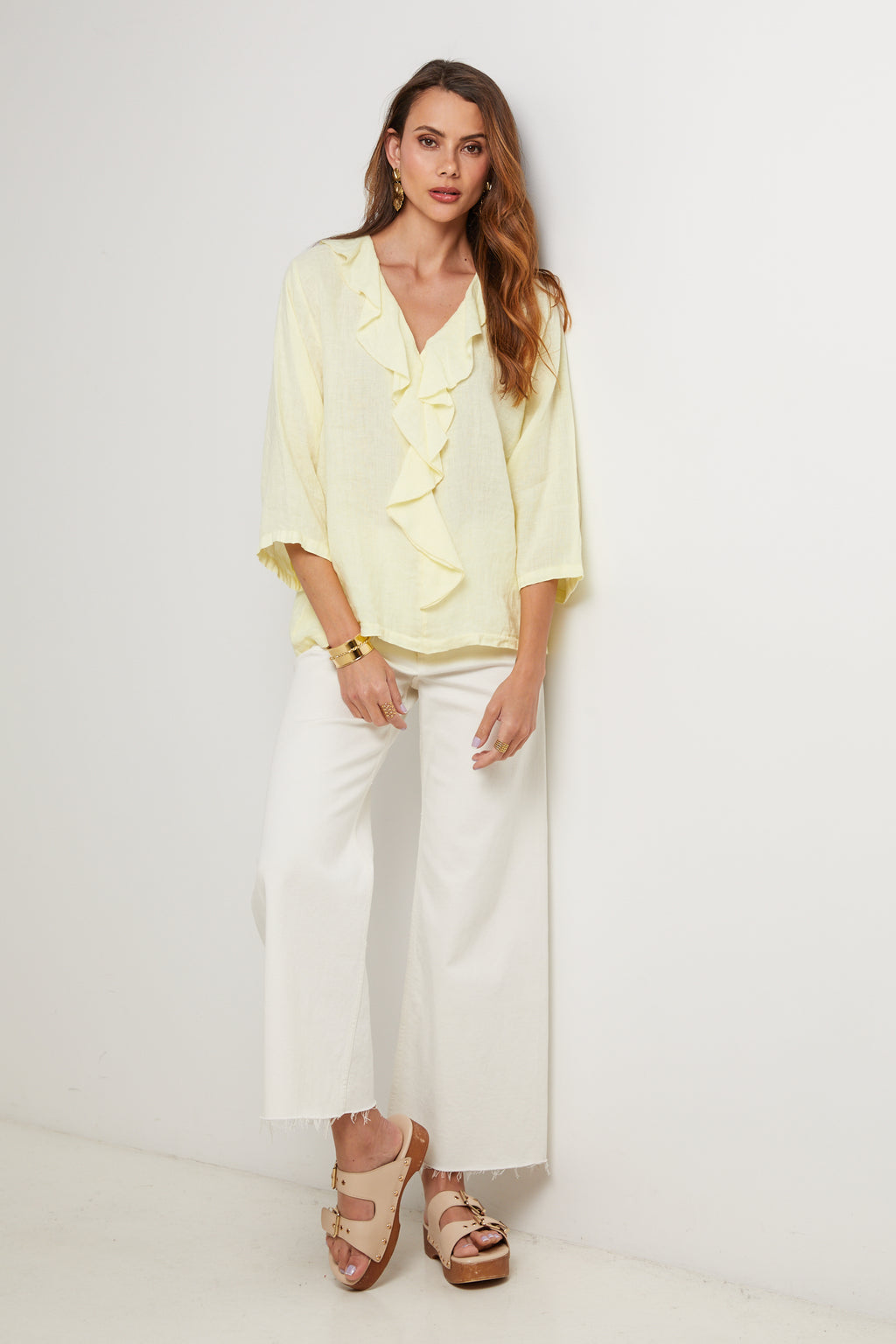 Top - Jaune - Femme