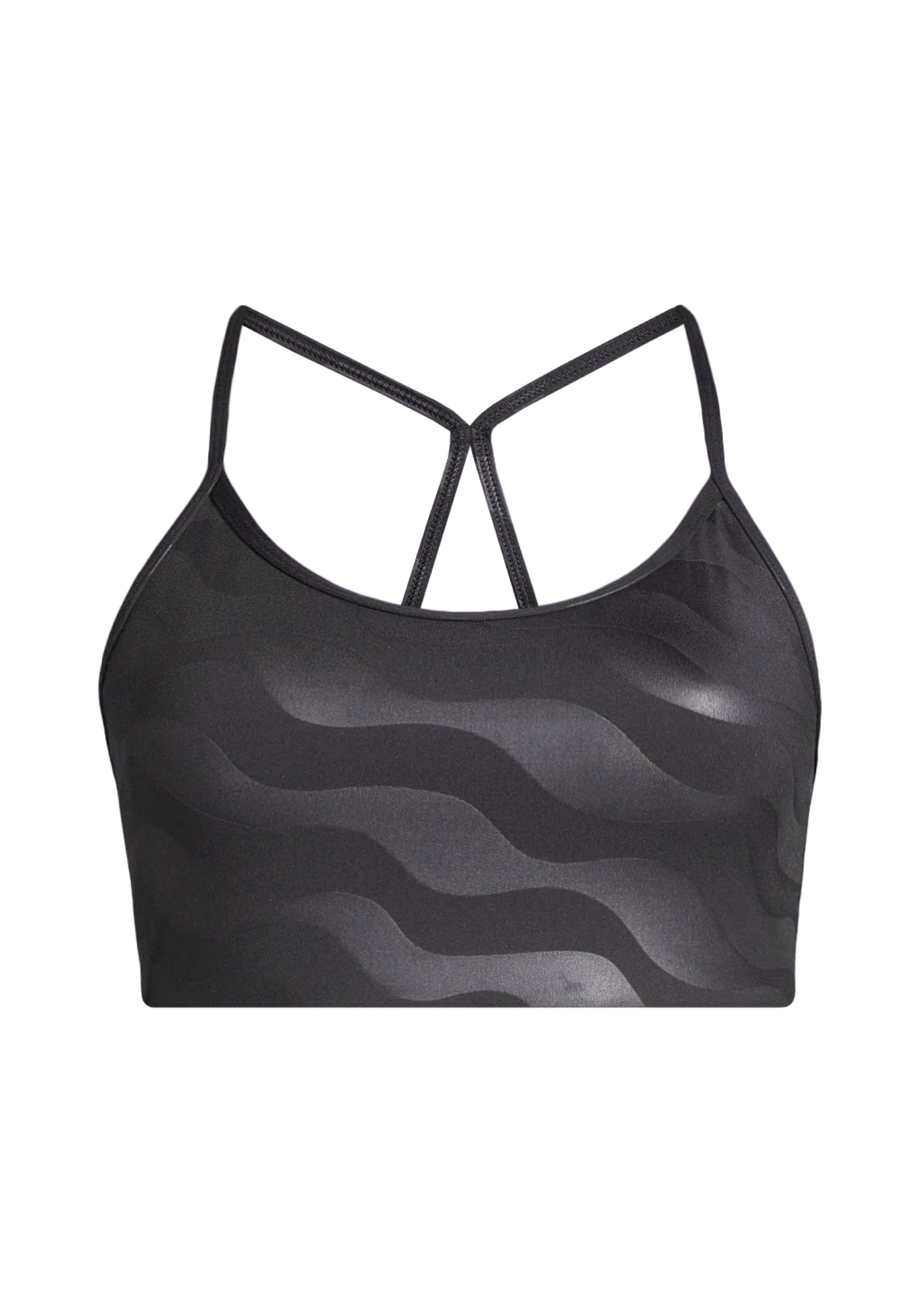 Sleek Strappy Sports Bra Printed - Black Geo