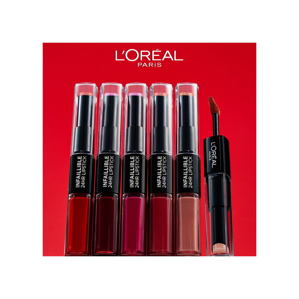 Infalible Lipstick Duo 24H 404 Coral Constante