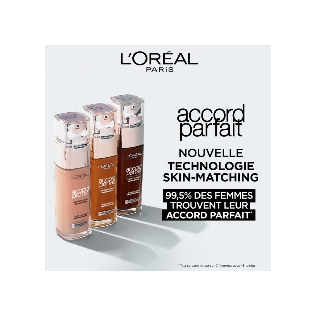 Base de Maquillaje Fluida Accord Parfait 7R Ámbar Rosa