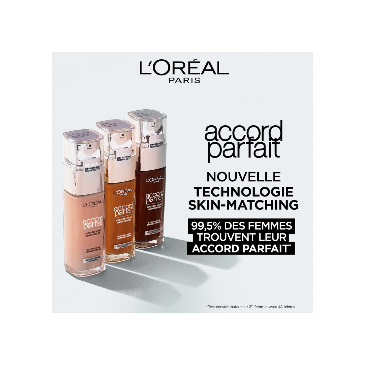 Base de Maquillaje Fluida Accord Parfait 7R Ámbar Rosa