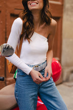 Top Lucy Jersey Blanc
