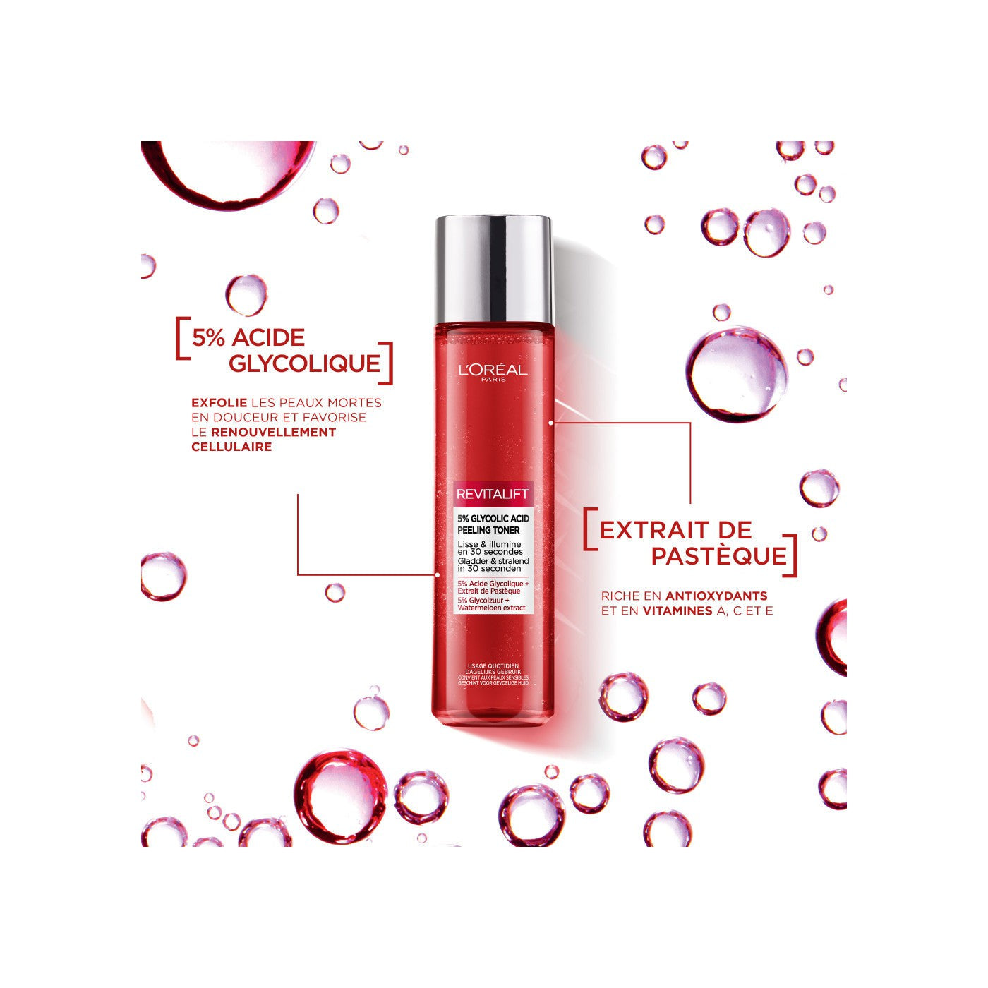Revitalift Lotion Effet Peeling Lissante & Exfoliante À L'Acide Glycolique 5%