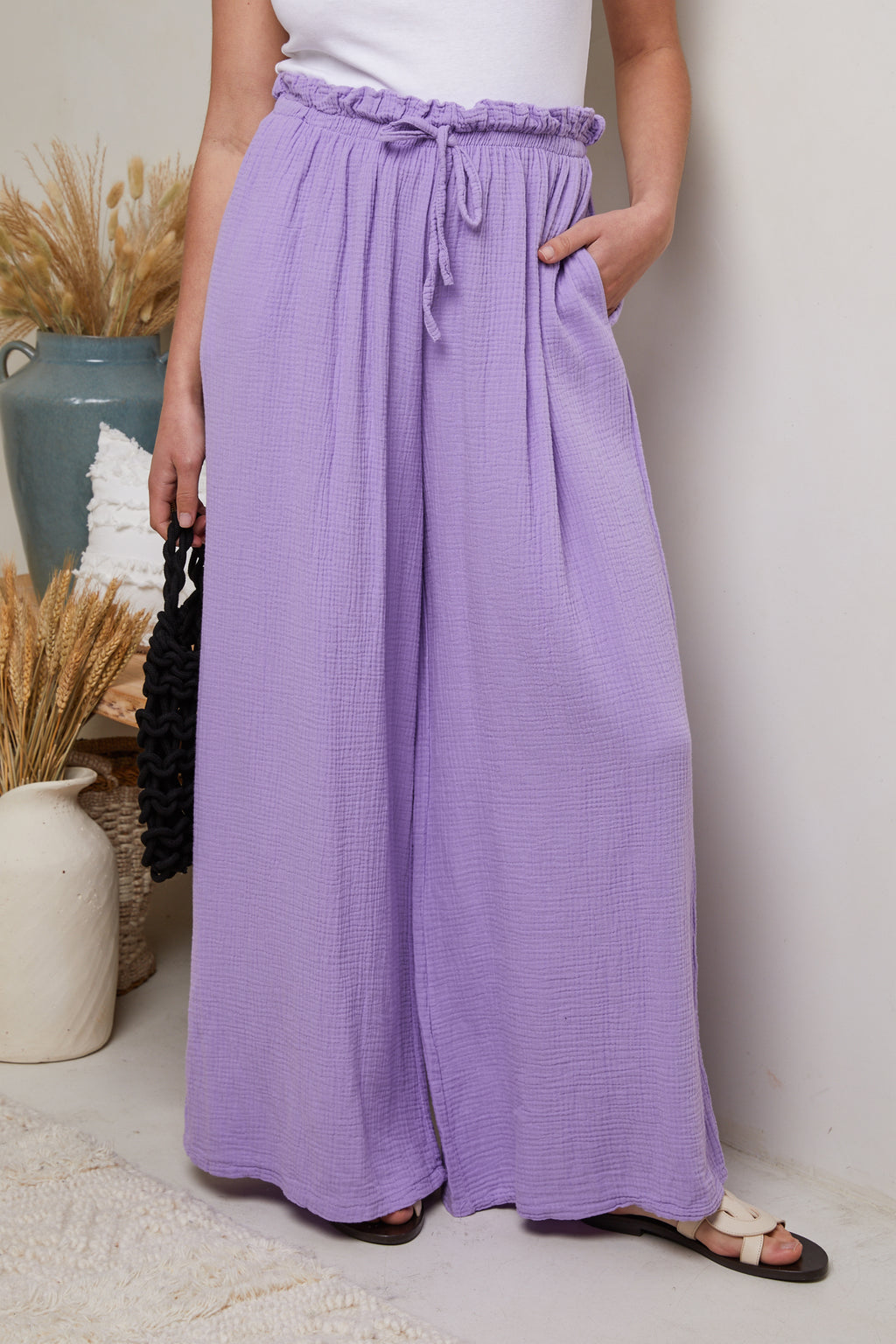 Pantalon - Violet - Femme