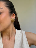 Boucles D’Oreilles Nina Ricci Vintage - Chapeaux Dorés