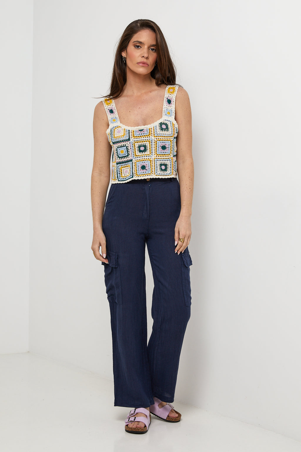 Pantalon - Marine - Femme