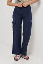 Pantalon - Marine - Femme