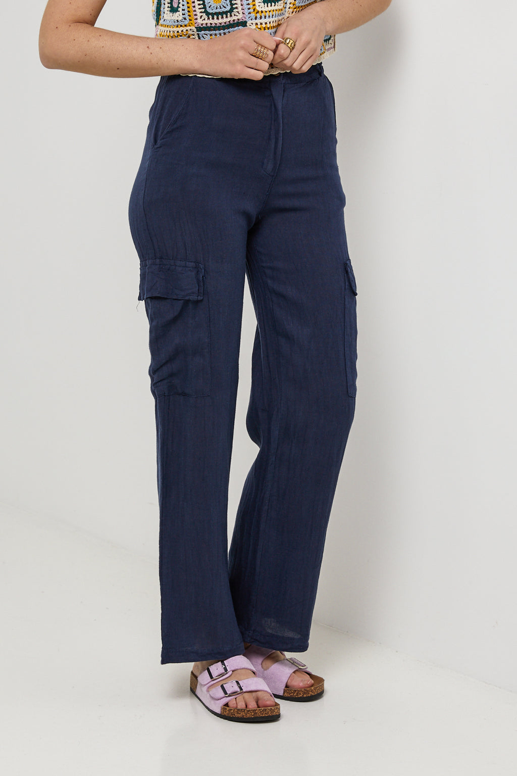 Pantalon - Marine - Femme