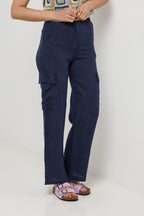 Pantalon - Marine - Femme