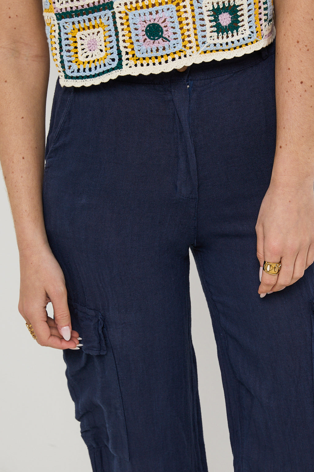 Pantalon - Marine - Femme