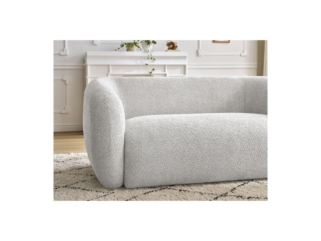 Celine - Sofá recto fijo de 2 plazas - Tela bouclé