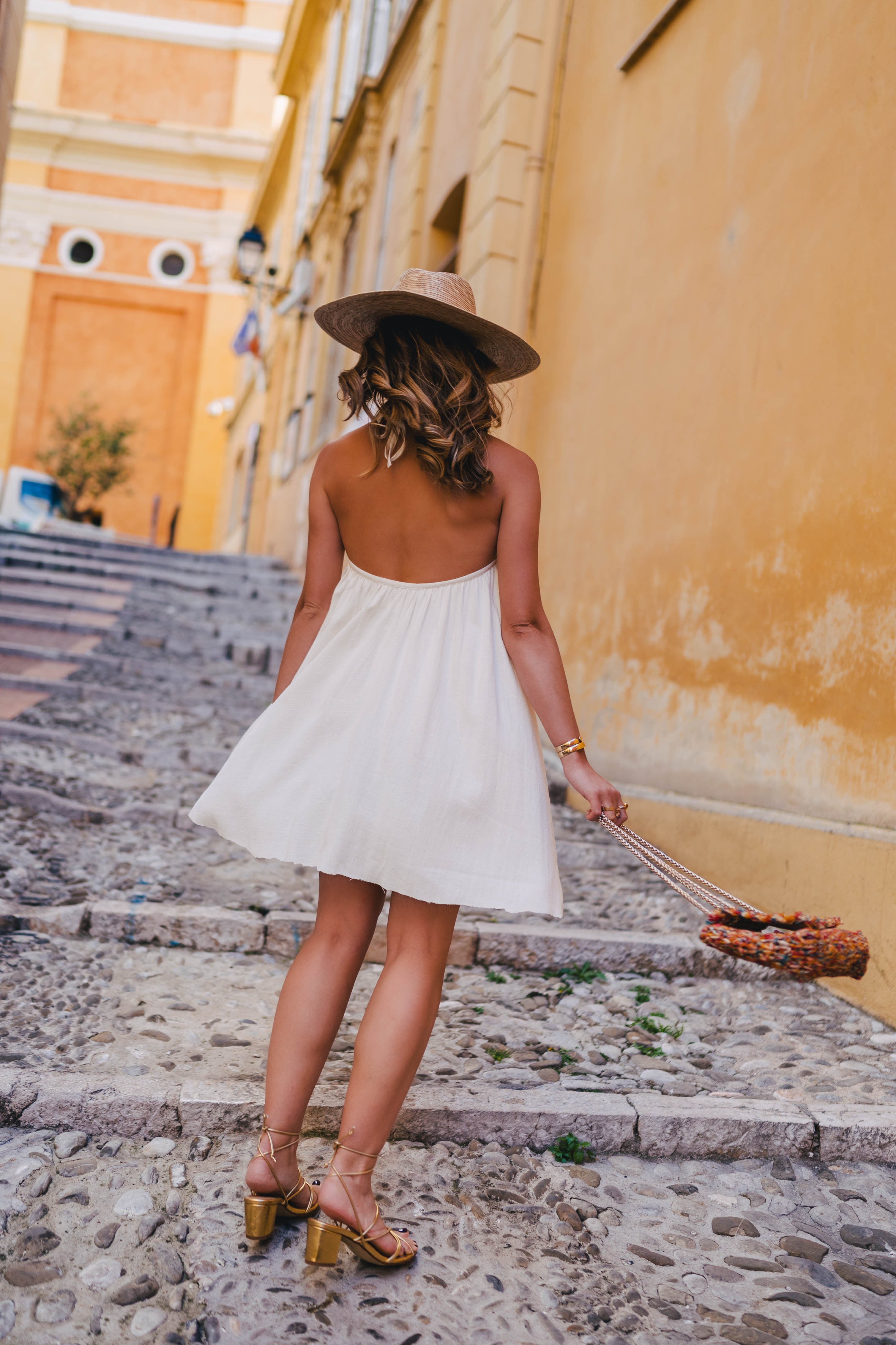 Robe Nanette Lin Viscose Blanc
