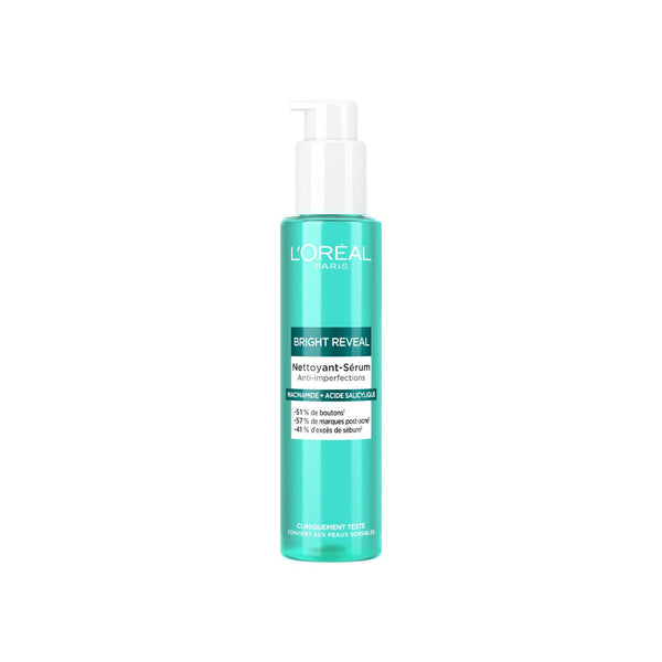 Suero limpiador antiimperfecciones con niacinamida y ácido salicílico Bright Reveal