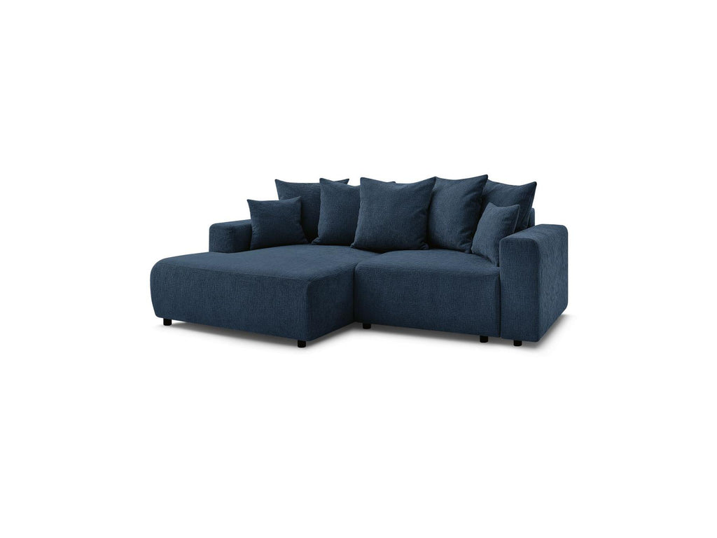 Atilla - Convertible Corner Sofa with Storage - Textured Fabric - Left-Hand Corner
