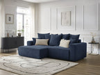 Atilla - Convertible Corner Sofa with Storage - Textured Fabric - Left-Hand Corner