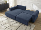 Atilla - Convertible Corner Sofa with Storage - Textured Fabric - Left-Hand Corner