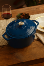 Cocotte De Hierro Fundido Ovalada - Azul