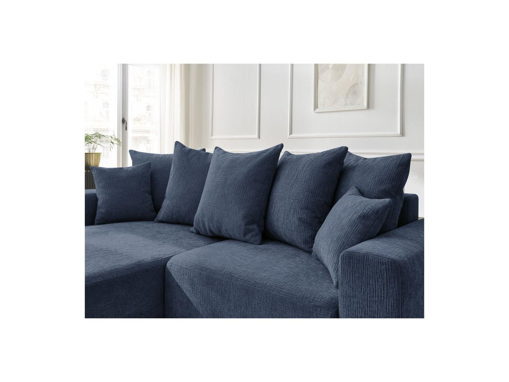 Atilla - Convertible Corner Sofa with Storage - Textured Fabric - Left-Hand Corner