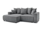 Atilla - Convertible Corner Sofa with Storage - Textured Fabric - Left-Hand Corner