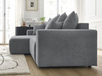 Atilla - Convertible Corner Sofa with Storage - Textured Fabric - Left-Hand Corner