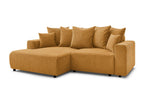 Atilla - Convertible Corner Sofa with Storage - Textured Fabric - Left-Hand Corner