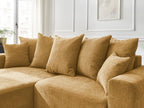 Atilla - Convertible Corner Sofa with Storage - Textured Fabric - Left-Hand Corner