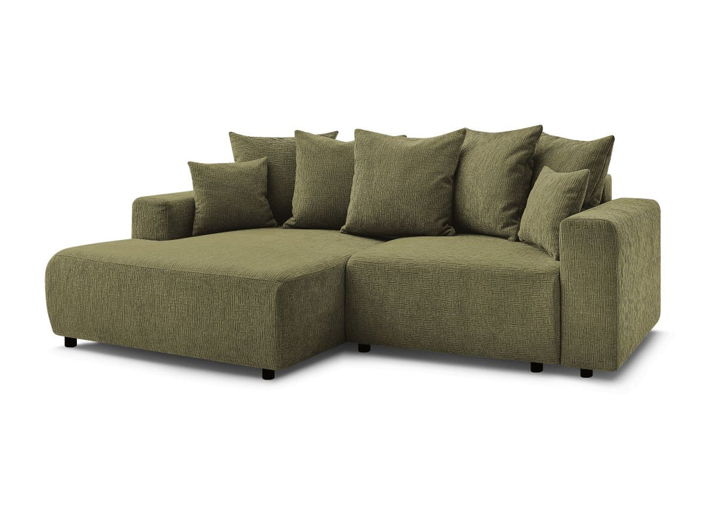 Atilla - Convertible Corner Sofa with Storage - Textured Fabric - Left-Hand Corner