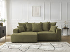 Atilla - Convertible Corner Sofa with Storage - Textured Fabric - Left-Hand Corner