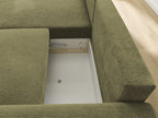 Atilla - Convertible Corner Sofa with Storage - Textured Fabric - Left-Hand Corner