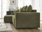 Atilla - Convertible Corner Sofa with Storage - Textured Fabric - Left-Hand Corner