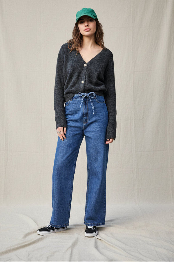 Jeans Percy - Stentvättad Denim