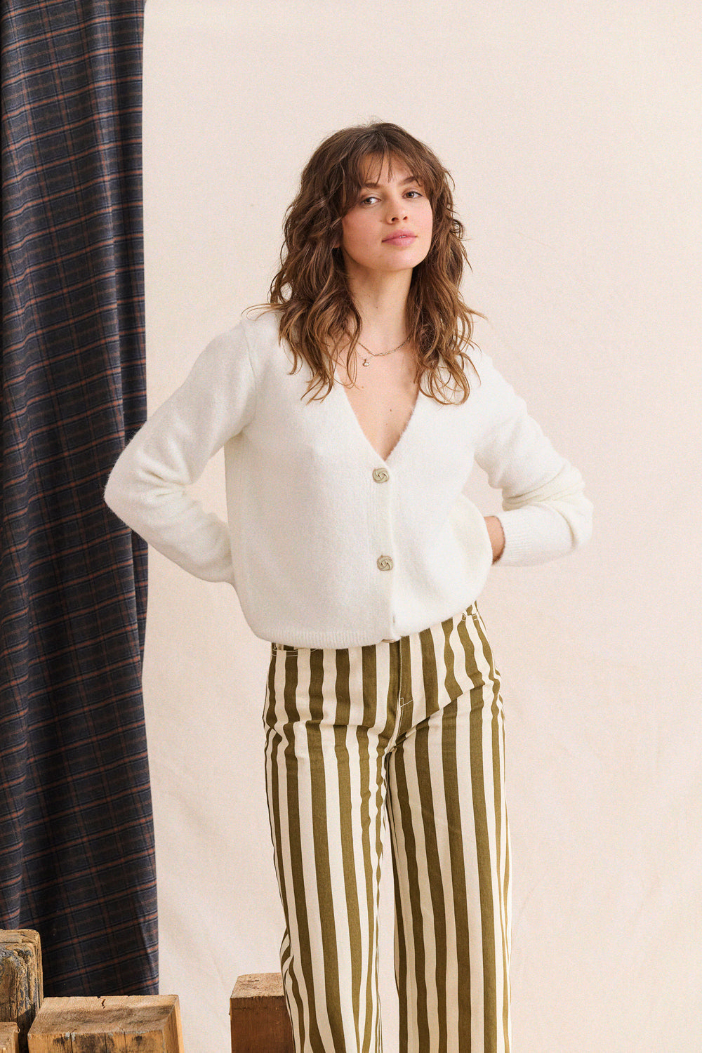 Luck Cardigan - White