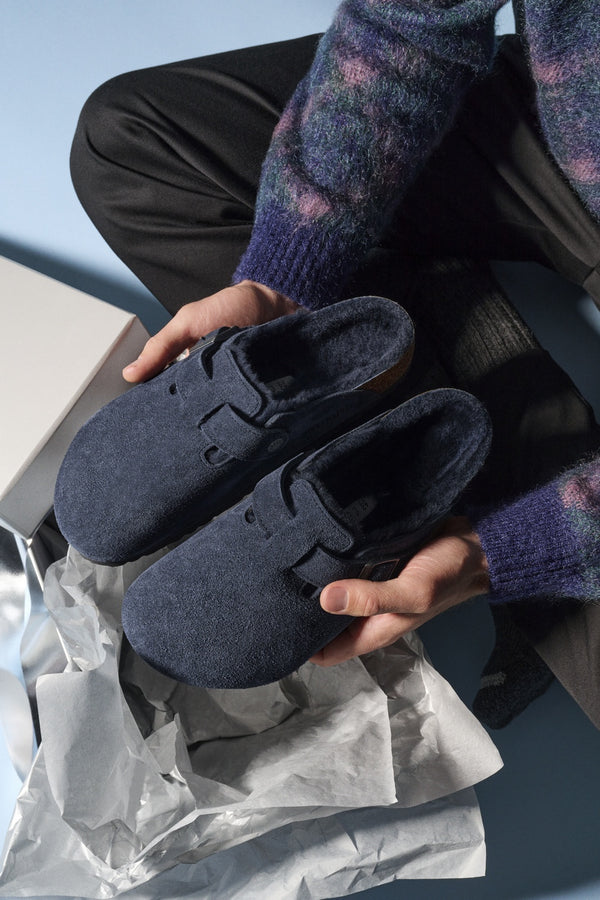 Sabots Boston Shearling Leve New Navy Laf