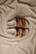 Arizona BB Shearling LEOI Sandals Cognac LAF