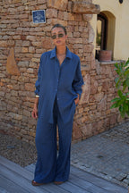 Pantalón recto - Lore Azul