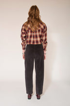 Pantalones Perrine De Pana Suave - Océano