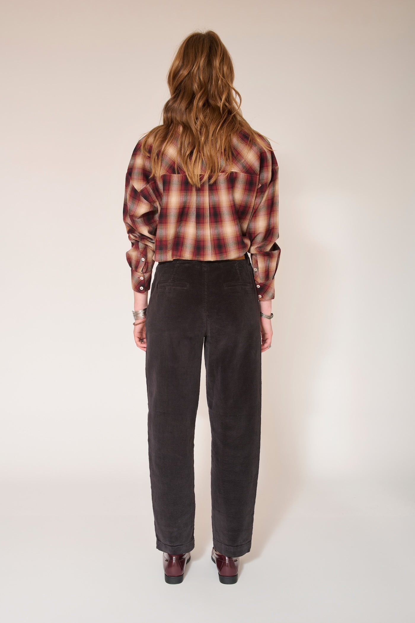Pantalones Perrine De Pana Suave - Océano