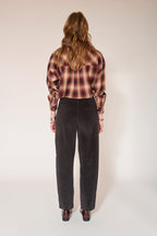 Pantalones Perrine De Pana Suave - Océano