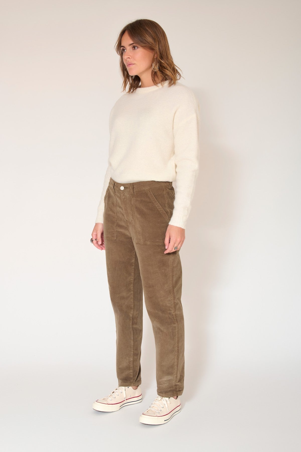 Pantalon Phenomene Velvet Chic - Kaki
