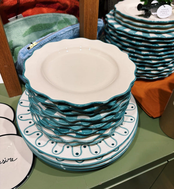 Forest Scalloped Breakfast Plate